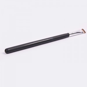 Щітка для підводки для макіяжу з приватною торговою маркою Dongshen, веганська синтетична волохата дерев’яна ручка з товстим плоским кутом