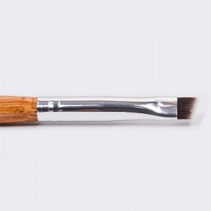 ʻO Dongshen kūʻai kūʻai nui ʻana i ka hoʻopōmaikaʻi ʻana i ka vegan bevel flat synthetic bamboo lāʻau makeup eyeliner brush.