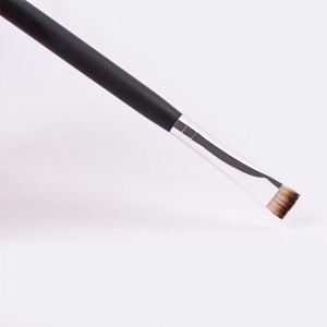 Четка за очна линия за грим с веганска синтетична дървена дръжка Dongshen с дебел плосък ъгъл