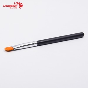 Dongshen vegan, rambut sintetis bebas kekejaman, gagang kayu hitam, riasan kuas eyeshadow tunggal