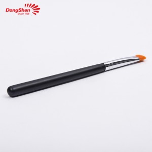 Dongshen vegan cruelty-free synthetic hair black wooden handle makeup single eyeshadow brush
