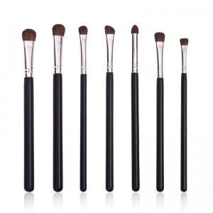 Cheap price Makeup Brush Cleaner Private Label - Dongshen manufacture private label natural pony hair 7pcs eye makeup brush set eyeshadow eyebrow eyeliner pencil brush – Dongmei