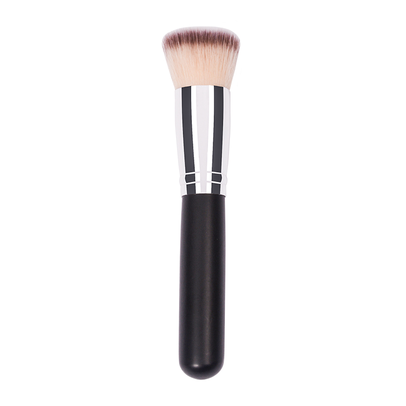 China Factory for Brush Pouch - Dongshen brush foundation private label wholesale natural synthetic hair custom flat cosmetic liquid foundation brush – Dongmei