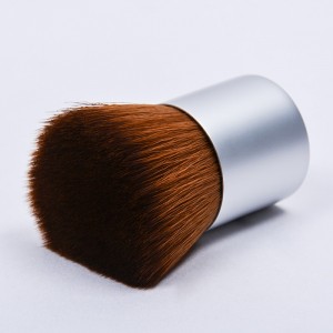 ʻO Dongshen flat top kubuki brush mea hana ʻino-free vegan synthetic hair liquid foundation makeup brush