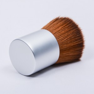 Dongshen flat top kubuki brush manufacturer walay kapintasan nga vegan synthetic hair liquid foundation makeup brush