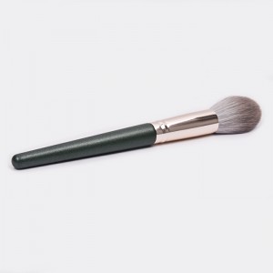 Dongshen highlight brush factory wholesale private label flame shaped vegan synthetic hair custom highlight makeup brush