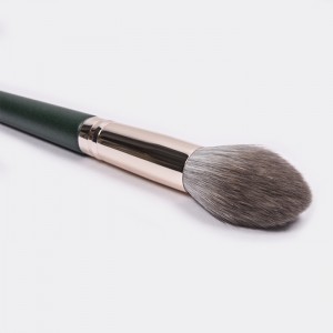 Dongshen highlight brush factory wholesale private label flame shaped vegan synthetic hair custom highlight makeup brush