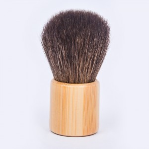 Dongshen Kabuki brush private label роскошный натуральный козий волос с деревянной ручкой пудра румяна красота набор кистей для макияжа