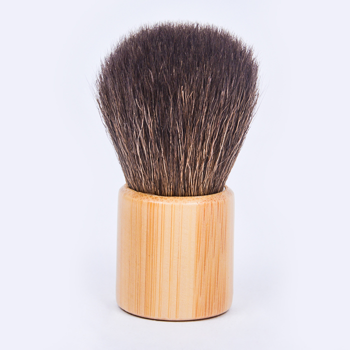 Cheapest Price  Pink Make Up Brush - Dongshen Kabuki brush private label luxury natural goat hair wooden handle powder blush beauty makeup brush kit – Dongmei