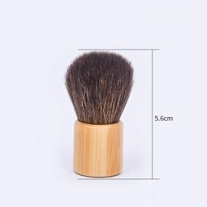 برس Dongshen Kabuki برچسب خصوصی لوکس موی طبیعی بز دسته چوبی پودر رژگونه آرایش کیت برس آرایشی