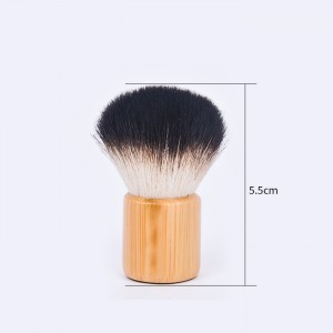 Dongshen makeup brush factory wholesale luxury natural na buhok ng kambing wooden handle makeup powder Kabuki brush
