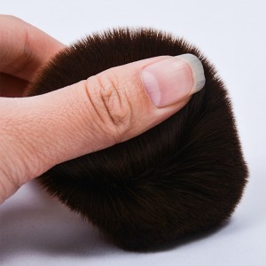 Nhà sản xuất cọ Dongshen kabuki, sợi tóc tổng hợp không độc hại, tay cầm bằng nhôm, phấn nền, phấn tạo khối,