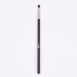 Dongshen private label lip brush cruelty-free fiber synthetic hair wooden handle lipstick makeup brush