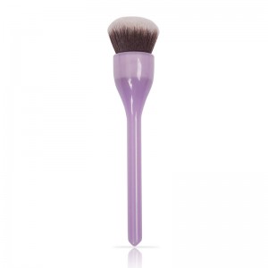 Dongshen powder brush supplier vegan artificial synthetic hair custom private label loose powder makeup brush