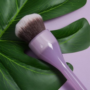 Dongshen trab pinzell fornitur vegan artifiċjali xagħar sintetiku personalizzat tikketta privata trab maħlul makeup brush