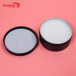 Private Label makeup brush cleaning tool vegan cosmetic sponge brushes cleaner soap with makeup brush cleaning pad