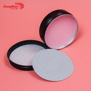 Dongshen Makeup Brush Cleaner Solid Soap Spong & Brush ງ່າຍຕໍ່ການເຮັດຄວາມສະອາດສໍາລັບການເດີນທາງປະຈໍາວັນ