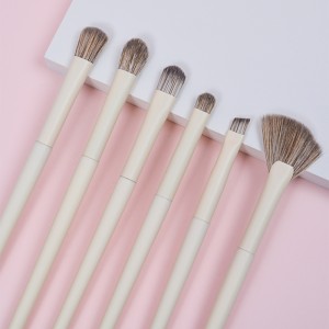 Dongshen vegan makeup brush set custom logo fiber synthetic hair cruelty-free 10pcs makeup cosmetic brushes