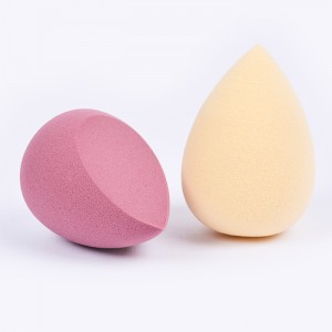 Dongshen professional makeup sponge drop shape latex-free PU isisekelo makeup beauty sponge blender