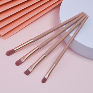 Dongshen 7pcs pink makeup brush set private label fiber synthetic hair lady cute cosmetic beauty brush tool