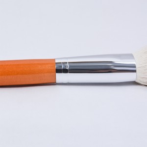 Pennello per trucco Dongshen Pennello per cipria in polvere sciolto per trucco con etichetta privata in pelo di capra naturale delicato sulla pelle