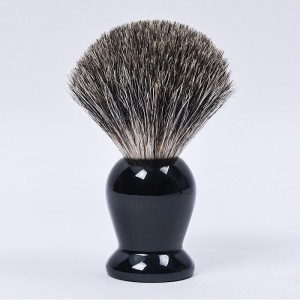 Dongshen shaving tools professional handmade loose pure badger hair solid wood handle barber men's shaving brush