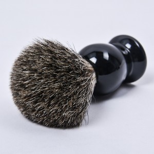 Dongshen ferramentas de barbear profissional artesanal solto puro cabelo de texugo cabo de madeira maciça escova de barbeiro masculino