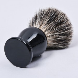 Dongshen outils de rasage professionnel fait à la main en vrac pur blaireau cheveux manche en bois massif barbier blaireau pour hommes