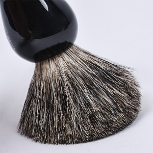 Dongshen alat cukur profesional buatan tangan longgar rambut luwak murni gagang kayu solid tukang cukur sikat cukur pria