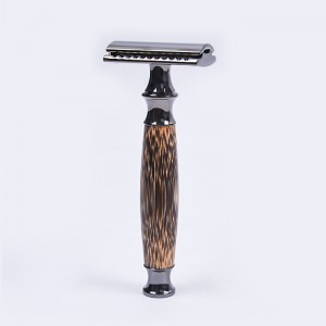 Dongshen Eco-friendly Natural Wooden Handle Zero Waste and Plastic Free Double Edge Shaving Safety Razor
