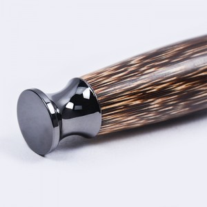 Dongshen Eco-friendly Natural wood Handle Zero mkpofu na Plastic Free Double Edge Shaving Safety Razor