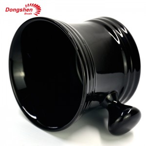 Dongshen Deluxe Professional Stoneware Apothecary Shaving Soap Mug for Men's Daily Shaving Kit