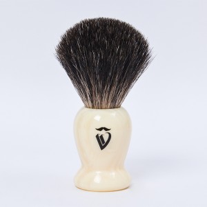 Dongshen Търговия на едро с висококачествена частна марка Четка за бръснене със смола за коса на черен язовец за мъже