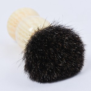 Dongshen Wholesale High Quality Private Label Black Badger Hair Maniglia in resina Pennello da barba per rasatura umida di l'omi