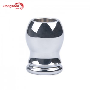 Dongshen mànec de raspall d'afaitar de metall cromat d'etiqueta privada de mida personalitzada a l'engròs