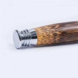 Dongshen cabo de madeira natural ecológico sustentável e durável lâmina de barbear masculina de borda dupla