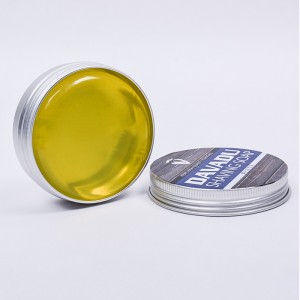 Dongshen частен етикет на едро с освежаващ аромат на лимон, гъста пяна, тонизиращ мъжки сапун за бръснене