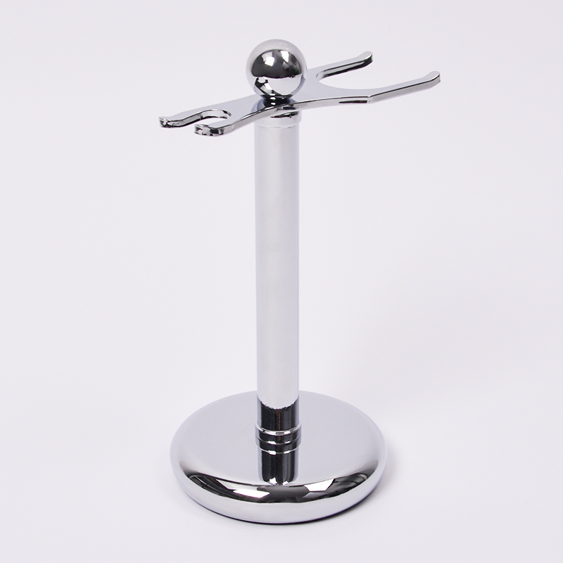 Dongshen luxury metal chrome shaving stand wholesale classic safety razor and shaving brush holder