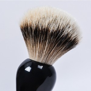 Dongshen wholesale luxury skin-friendly silvertip badger hair wooden handle barber men’s shaving brush