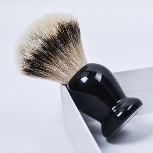 Dongshen veleprodaja, luksuzna četka za brijanje, dlaka jazavca srebrnog vrha, drvena ručka, brijačka muška četka za brijanje