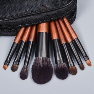 Dongshen brush makeup manufacture wholesale vegan synthetic travel makeup brush set with bag