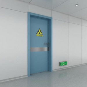 Pintu operasi rumah sakit X-RAY manual berkualitas tinggi Pintu ayun manual dengan pelat paduan aluminium untuk garansi 10 tahun