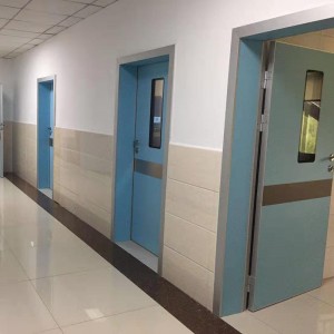 Ручні поворотні двері для застосування в лікарнях Подвійні відкриті високоякісні ручні поворотні двері з пластиною з алюмінієвого сплаву на 10 років гарантії.