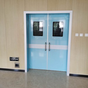 Manual Swing Door For Hospital Application double Open high quality manual swing doors with aluminum alloy plate for 10years warranty.