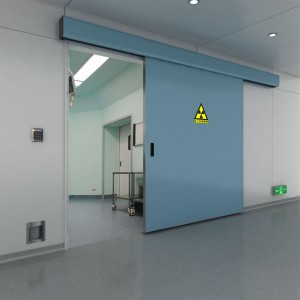 Автомат Рентген Эмнэлгийн Ашиглалтын Хаалга 10 жилийн баталгаат Хөнгөн цагаан хайлштай хавтан бүхий өндөр чанарын агаар нэвтрэхгүй авто гүйдэг хаалга
