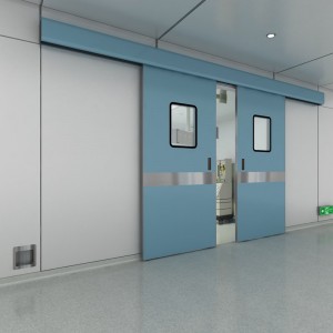 בית חולים אוטומטי דלתות הפעלה פתוחות כפולות באיכות גבוהה דלתות הזזה אוטומטיות אטומות לאוויר עם צלחת סגסוגת אלומיניום למשך 10 שנות אחריות