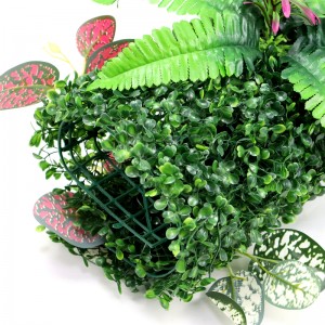 Paredes artificiales de plantas verdes artificiales, panel de planta de pared artificial personalizado y de pared de flores verdes