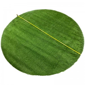Низькі ціни, високоякісна штучна трава з круглим візерунком на замовлення
