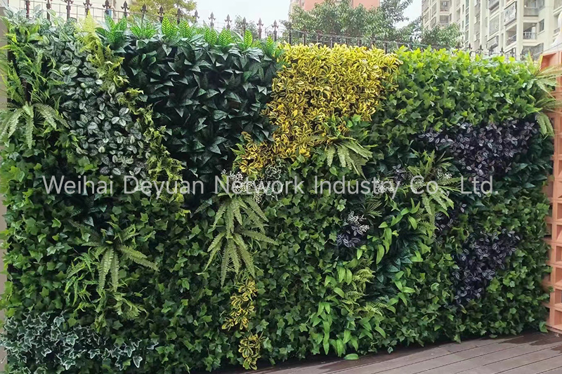 DYG Künstliche grüne Wand-Pflanzenwand - Führende künstliche Wand, vertikaler Pflanzenvorhang, Innenraum-Kunstpflanzenwand