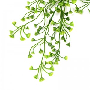 Osisi UV na-eguzogide Artificial Fake Hanging Plant Curly Seaweed ferns